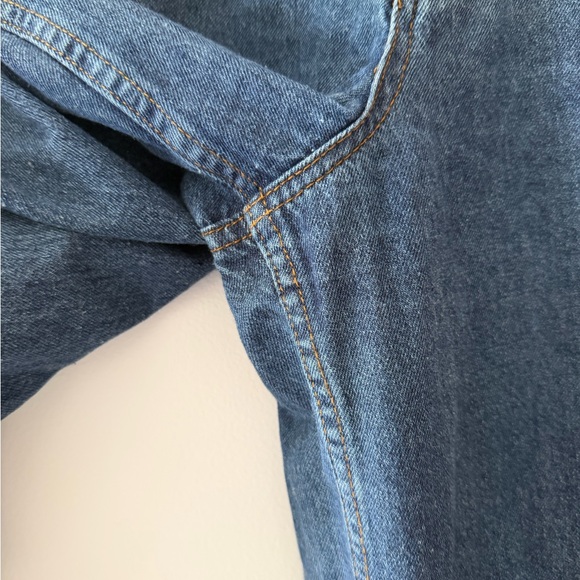 Lazy Oaf Rainbow Bum Jeans in Medium Denim Blue Size 28 Waist Cotton Novelty - Picture 6 of 16